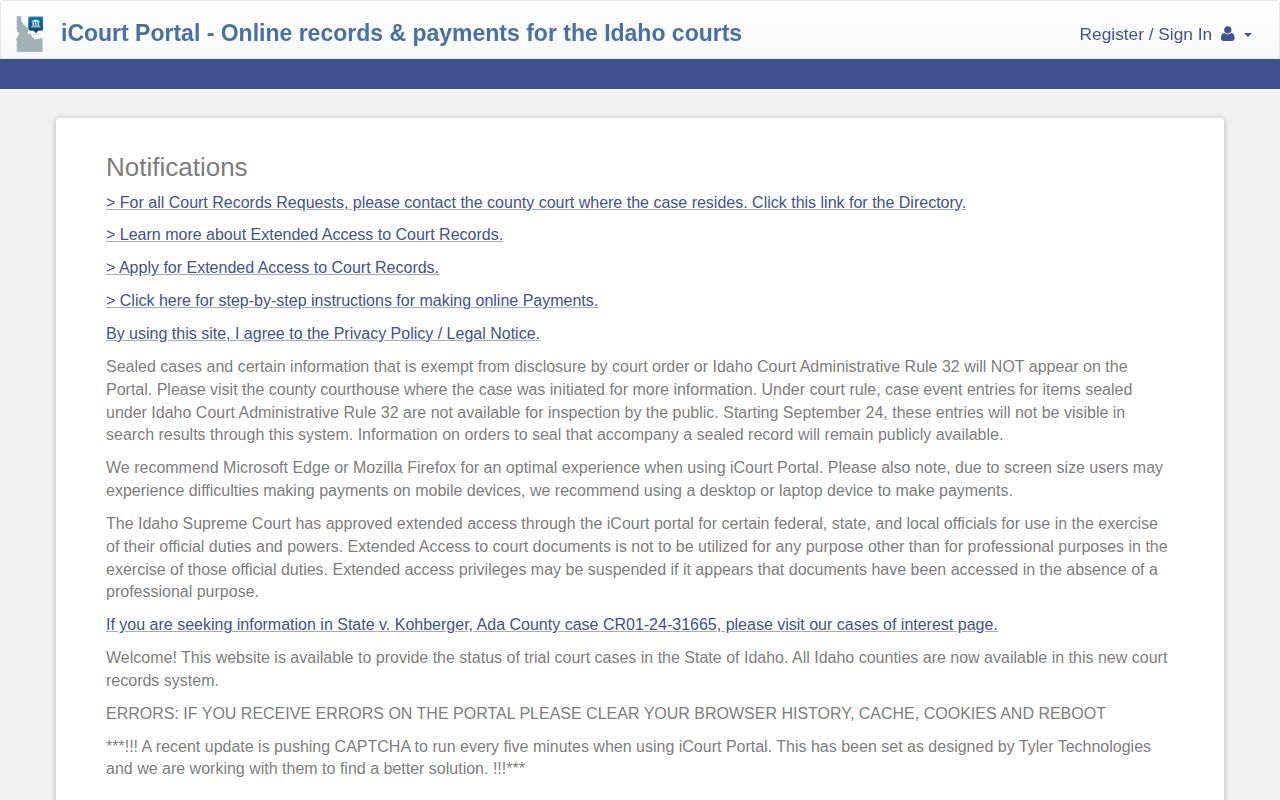 Teton County released inmate court record search in Idaho iCourt
